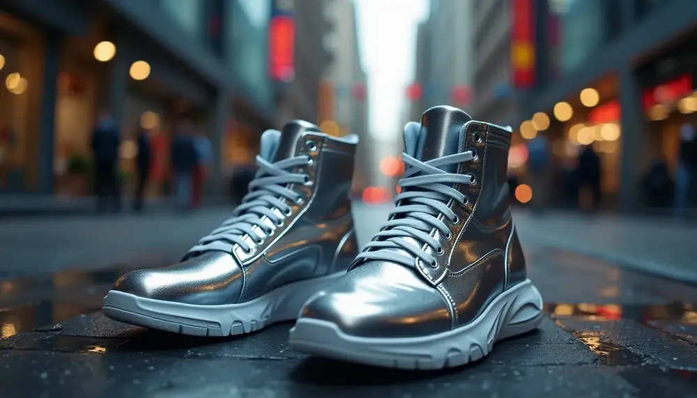 Silber-Sneaker erobern 2025 die Modewelt: Futuristischer Glanz trifft urbanen Chic!